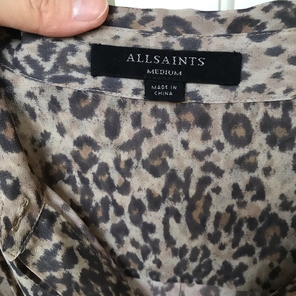 All Saints Lightweight Long-sleeve Mid-length Dress - Picture 5 of 5